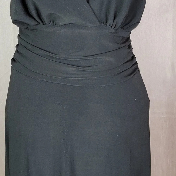 CHARLOTTE RUSSE Black Gathered Sleeveless Strappy Dress Small - Picture 3 of 7
